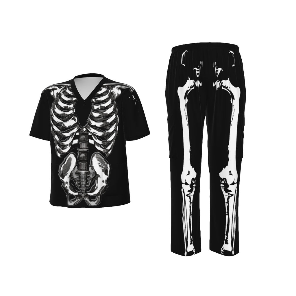 skeleton costume scrubs