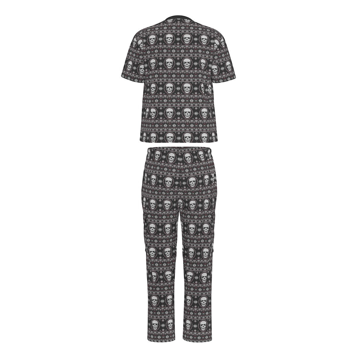 Nordic Pattern Skull Scrubs Set