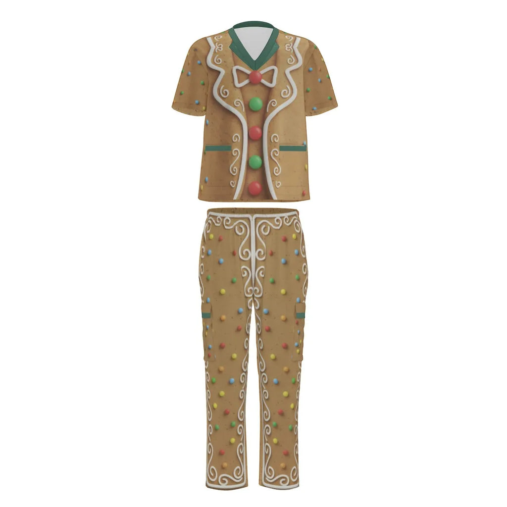 Gingerbread Man Costume Scrubs