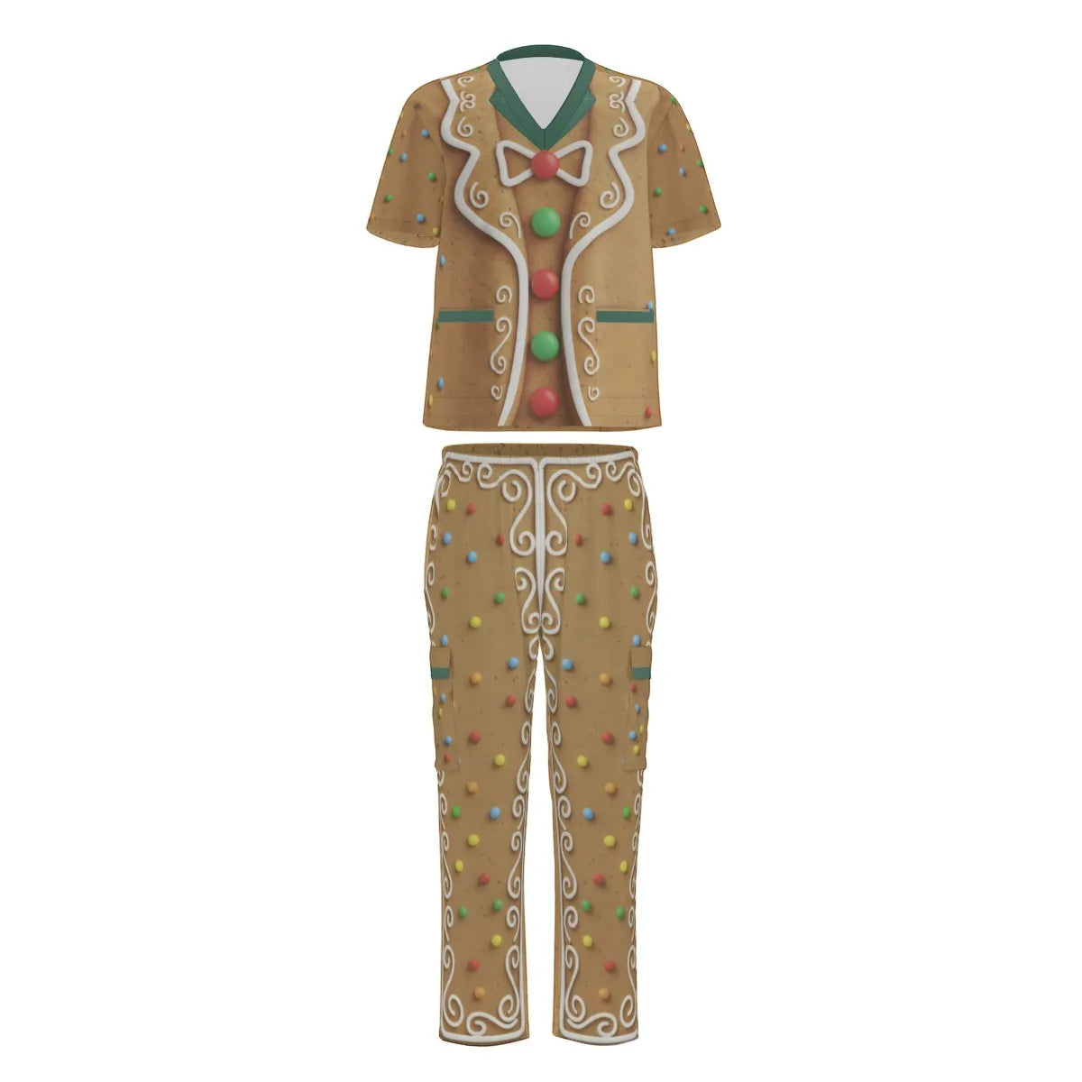 Gingerbread Man Costume Scrubs
