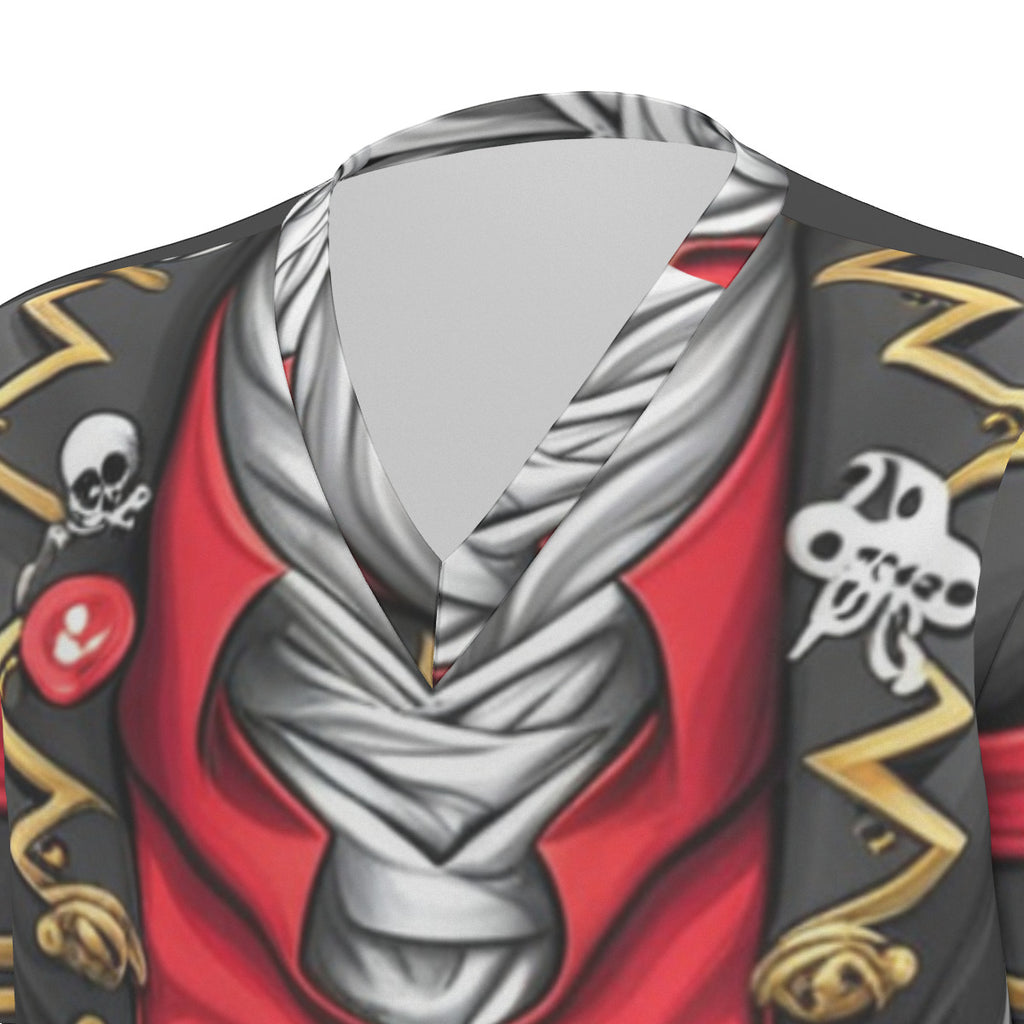 Red Pirate Scrub Costume
