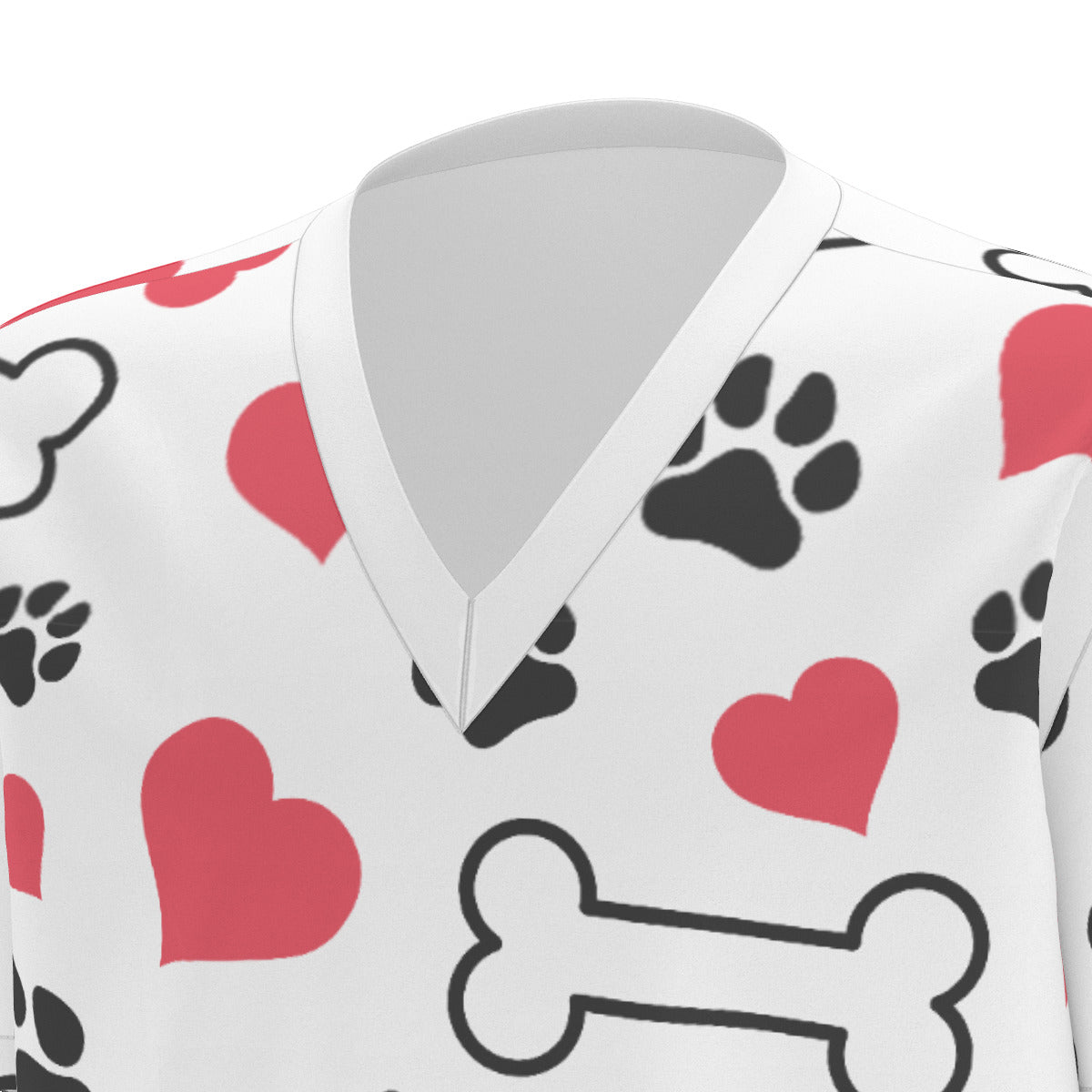 Puppy Love Valentine's Scrub Set