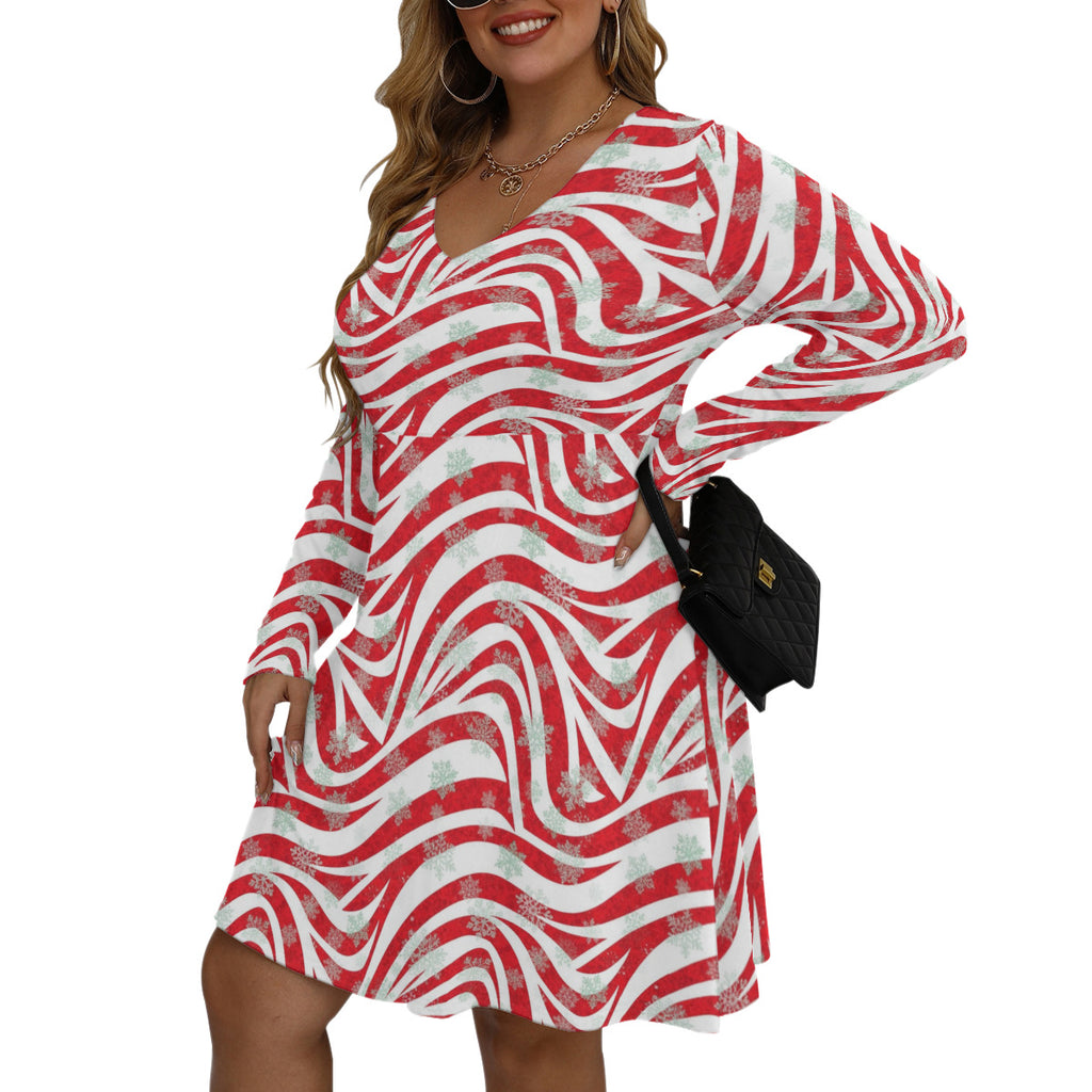 Cozy Holiday Snowflake Mini with Long Sleeves