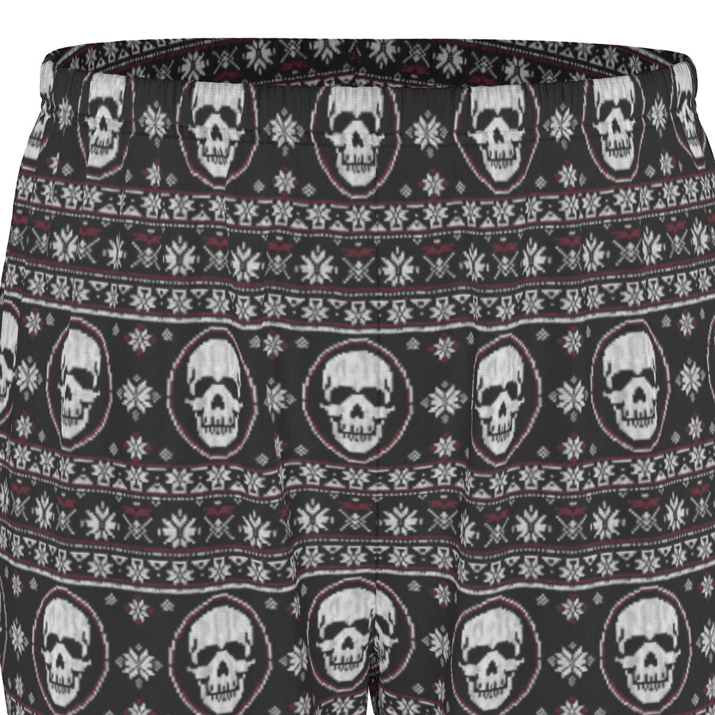 Nordic Pattern Skull Scrubs Set
