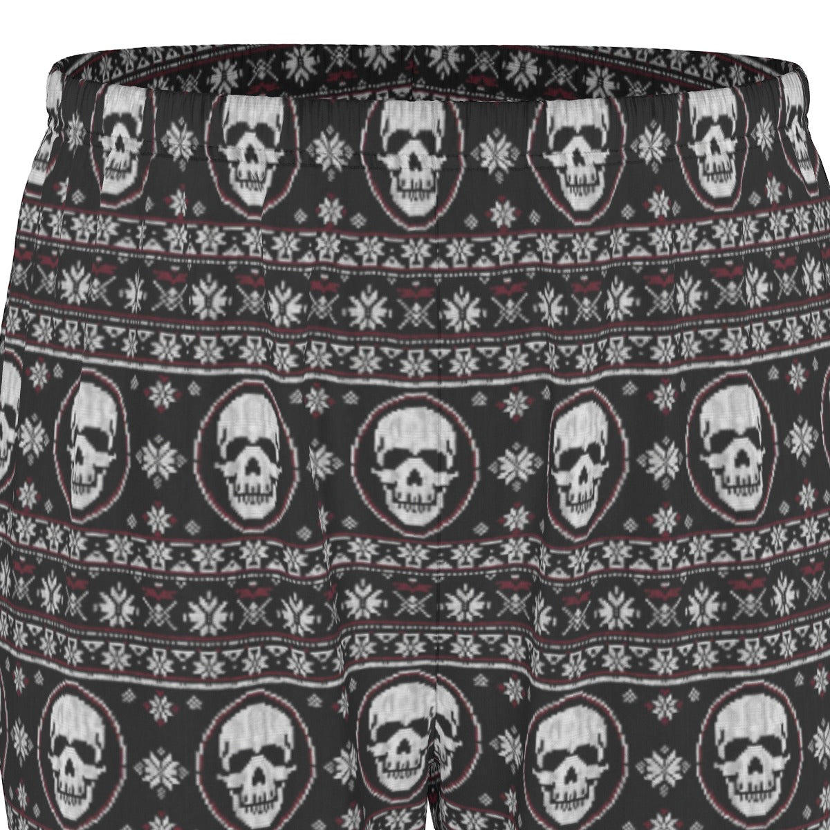 Nordic Pattern Skull Scrubs Set