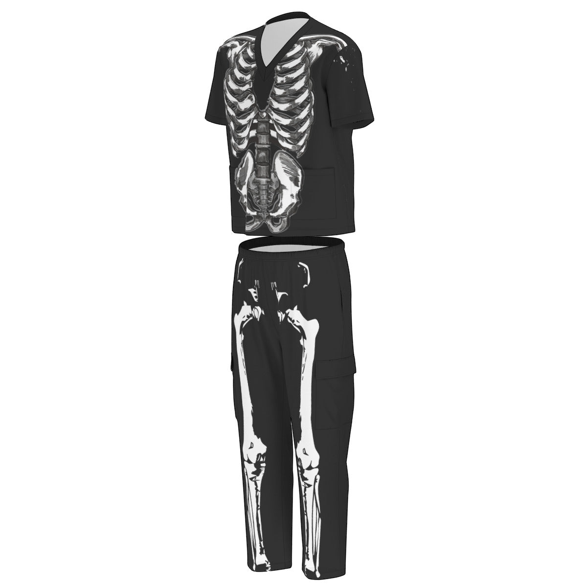 skeleton costume scrubs