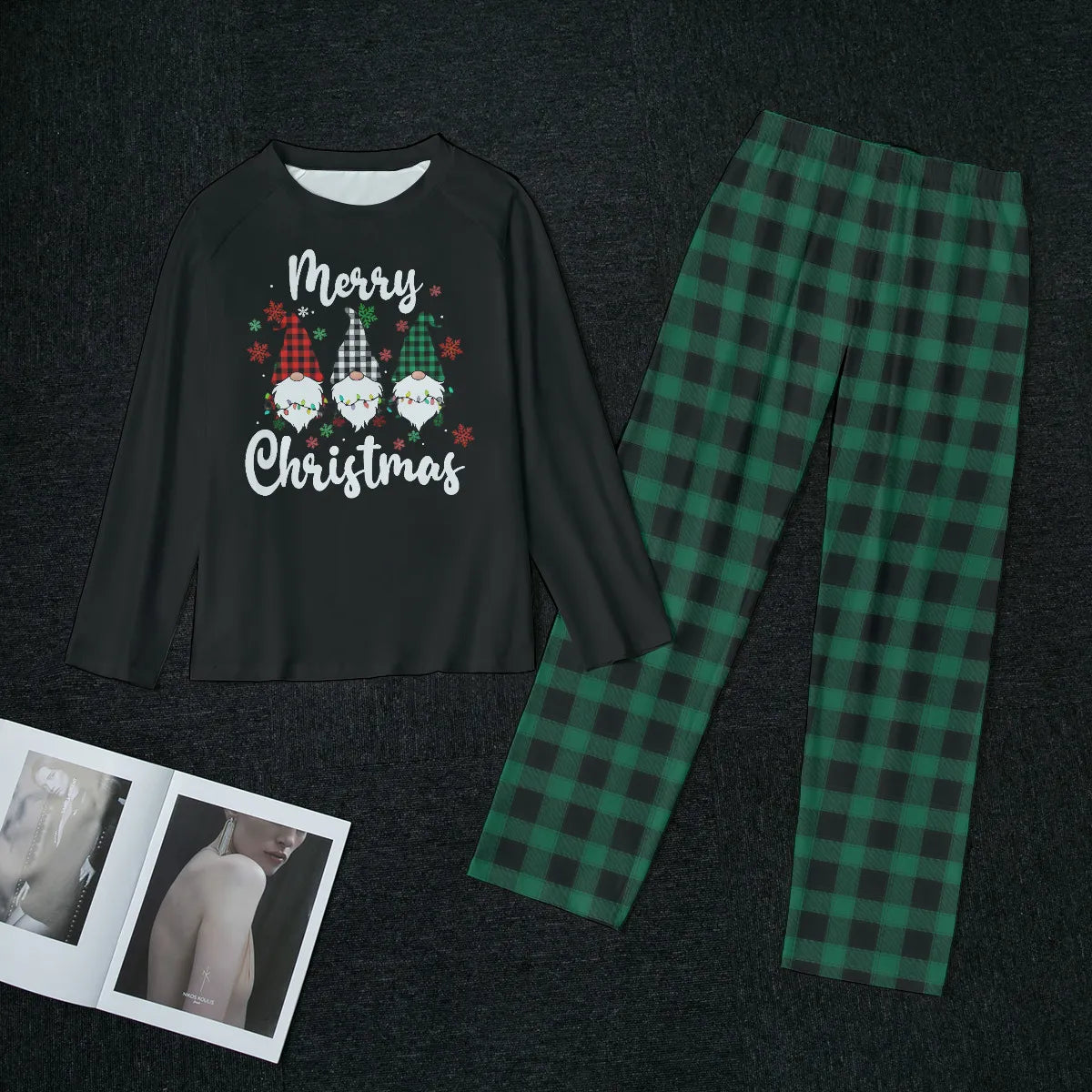 Gnomes Matching Family Christmas Pajamas Set
