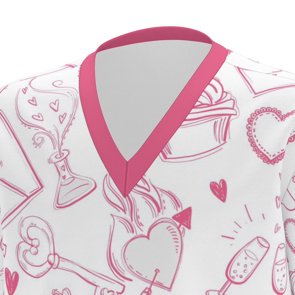 Valentine's Day Scrub Set