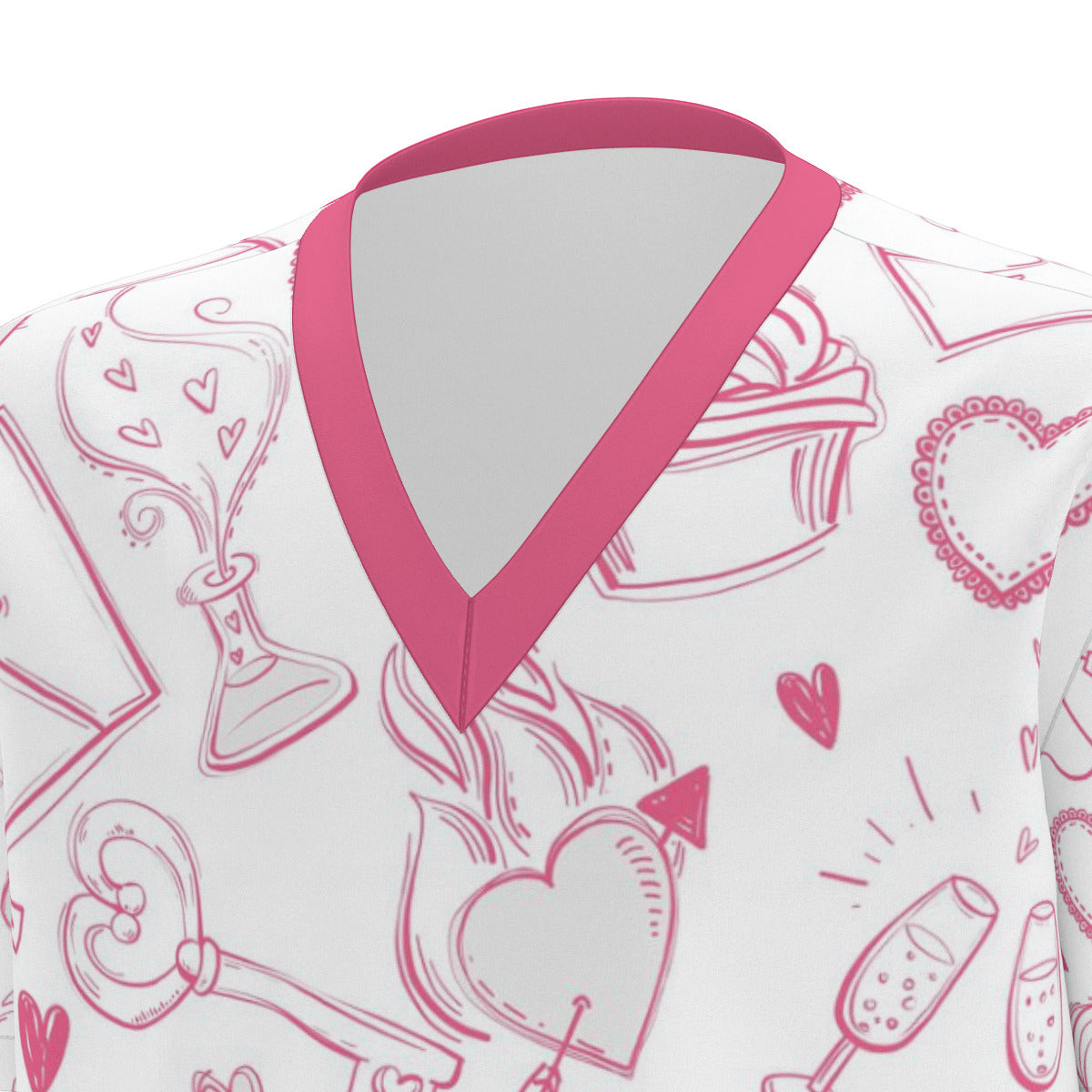 Valentine's Day Scrub Set