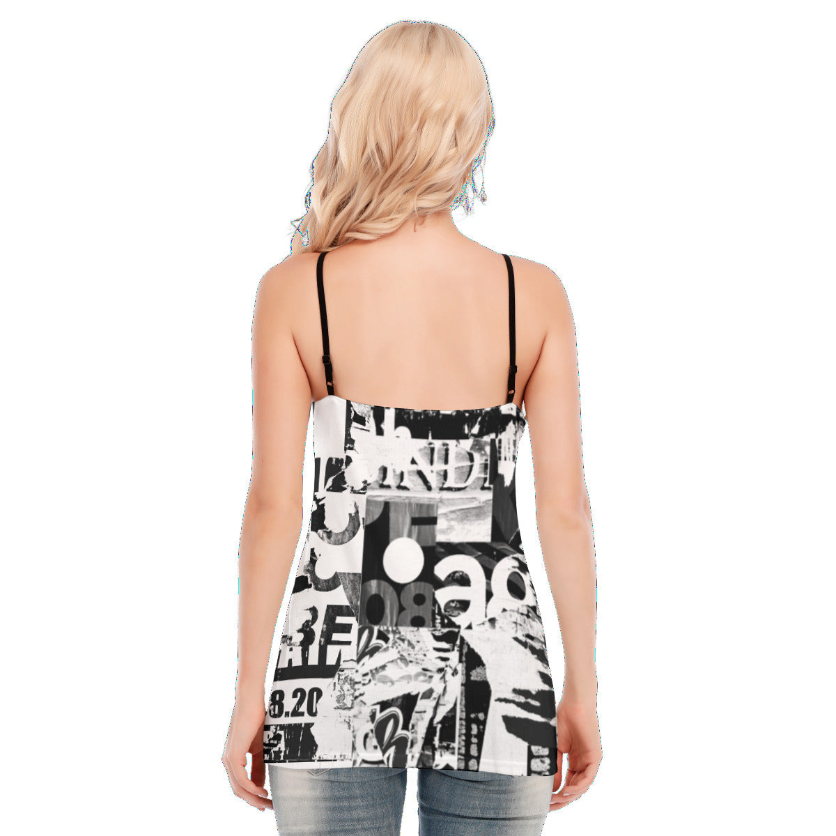 V-Neck Lace-Up Cami Top