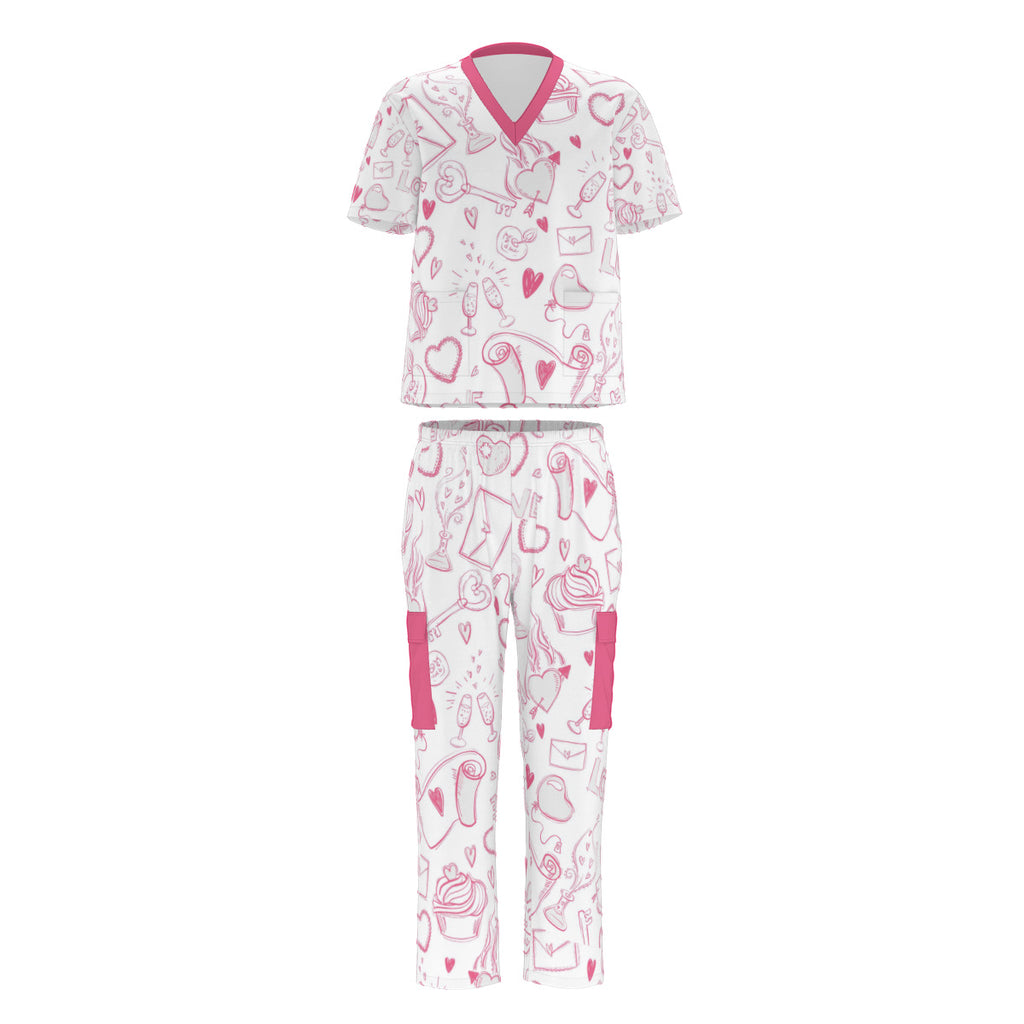 Valentine's Day Scrub Set