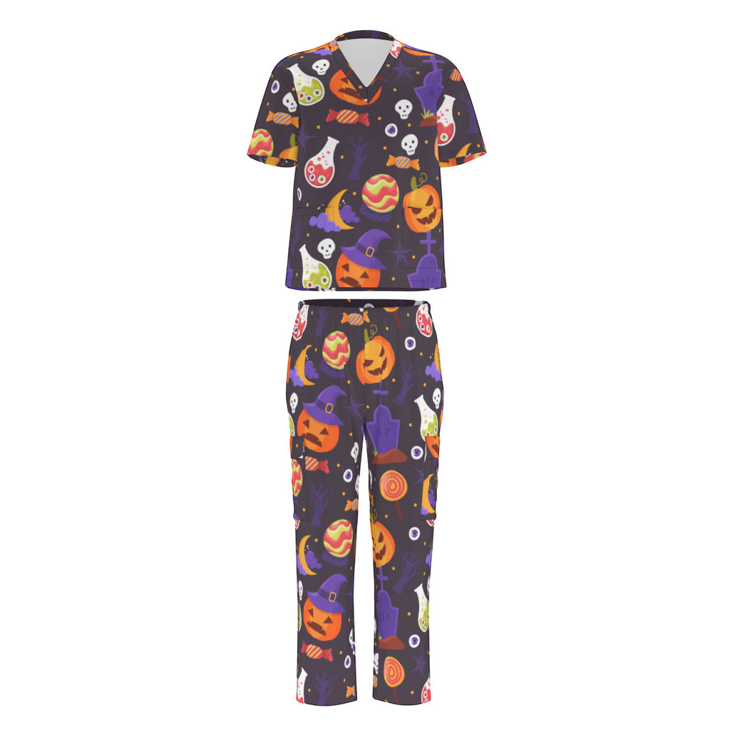 weird science halloween scrubs