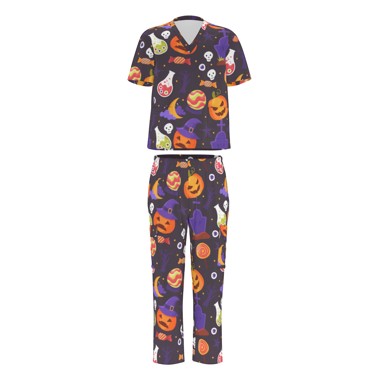 weird science halloween scrubs