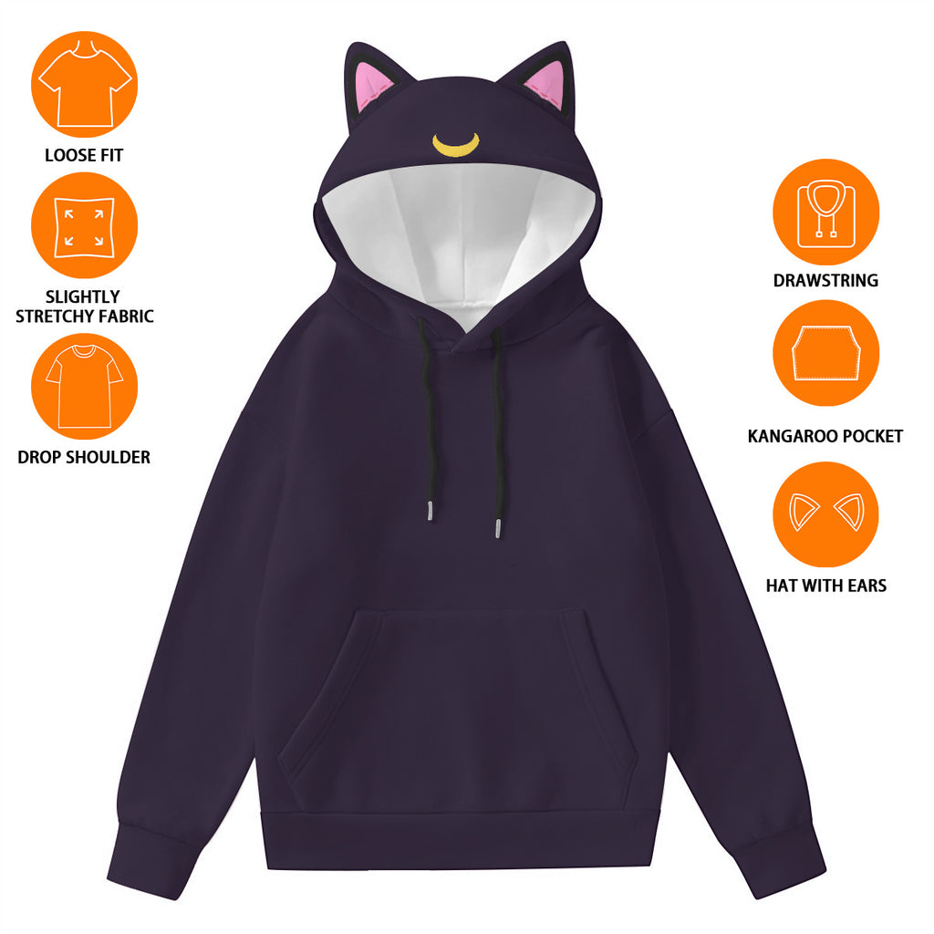 Luna Sweatshirt with Cat Ears