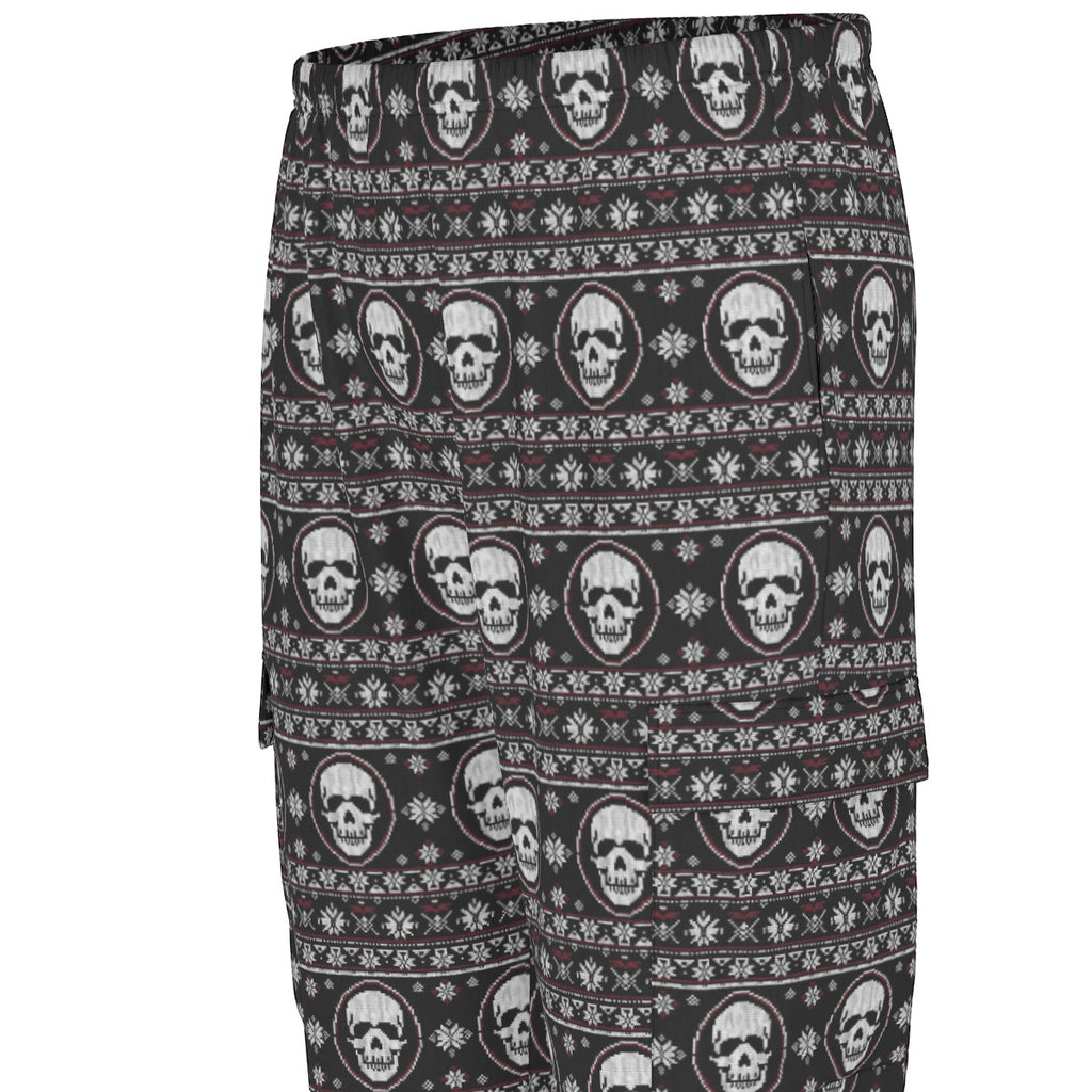 Nordic Pattern Skull Scrubs Set