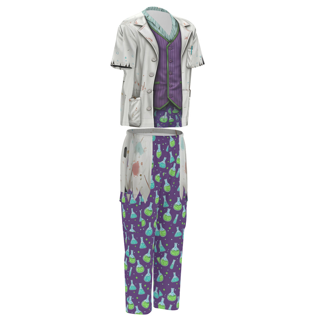 Mad Scientist Costume Scrub Set