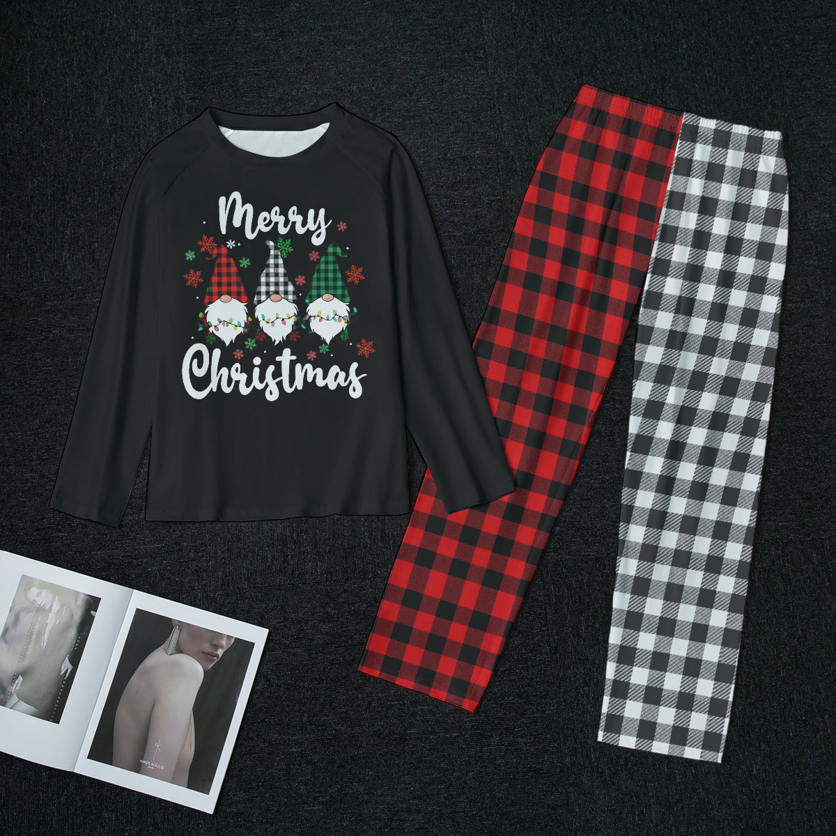 Gnomes Matching Family Christmas Pajamas Set