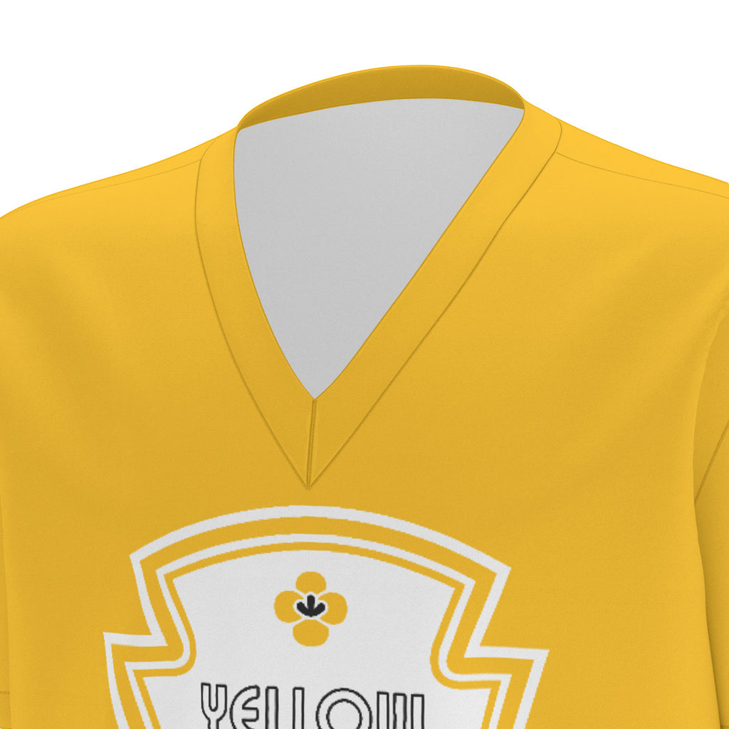 yellow mustard scrub costume