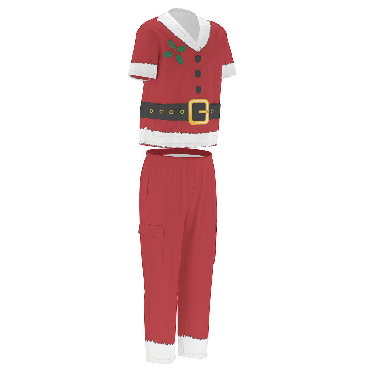 Christmas Santa Costume Scrubs Set