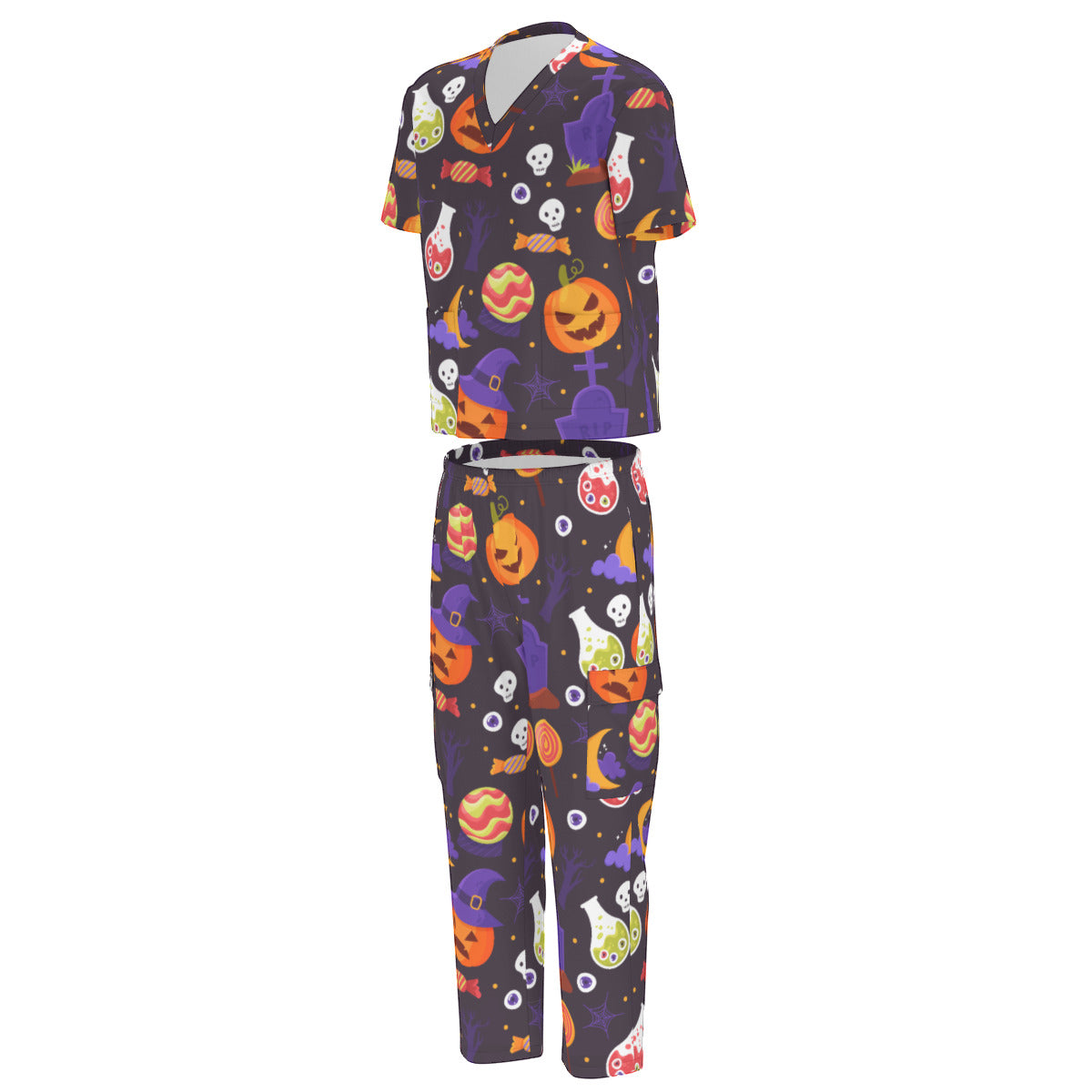 weird science halloween scrubs