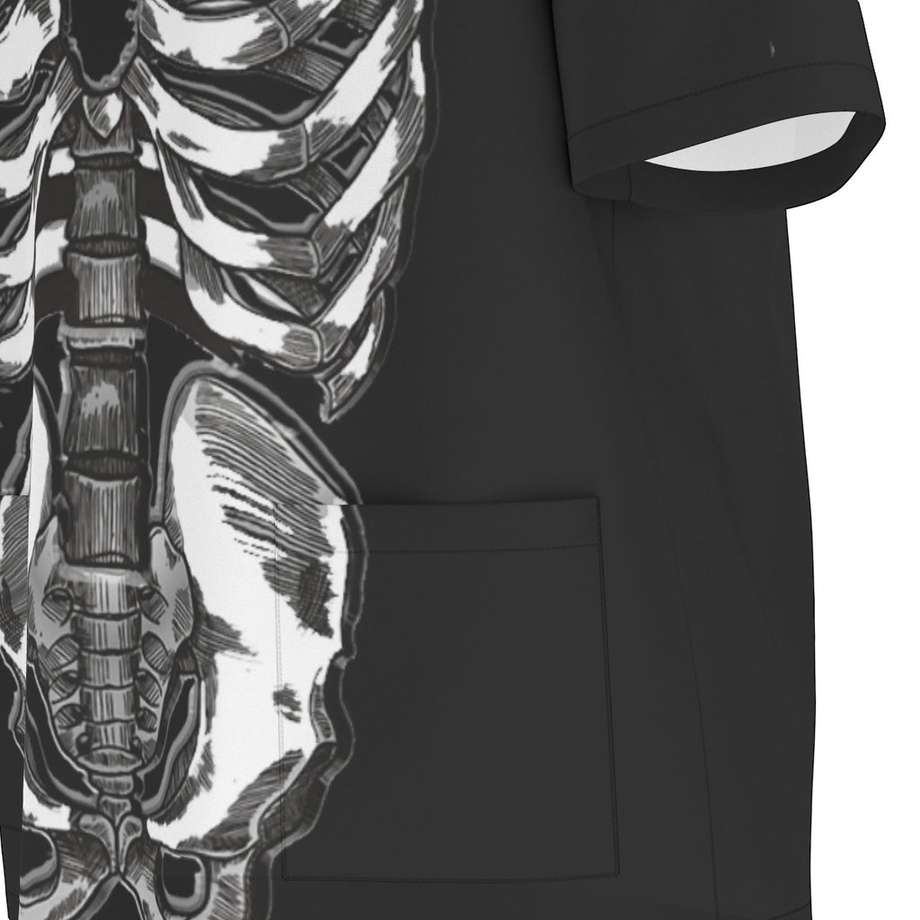 skeleton costume scrubs