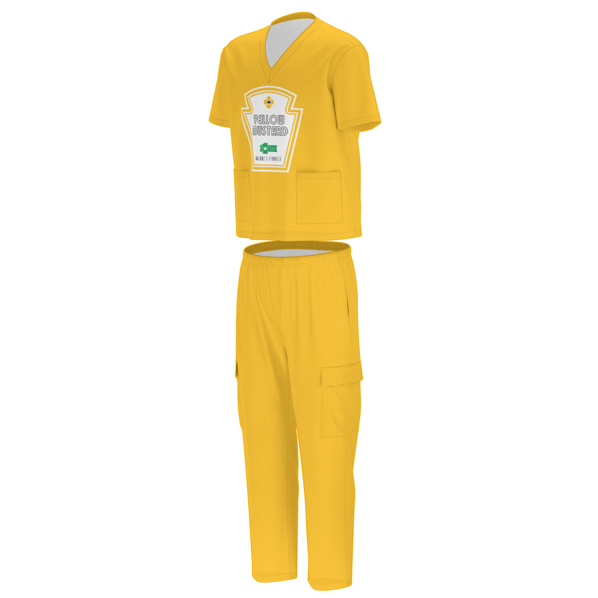 yellow mustard scrub costume