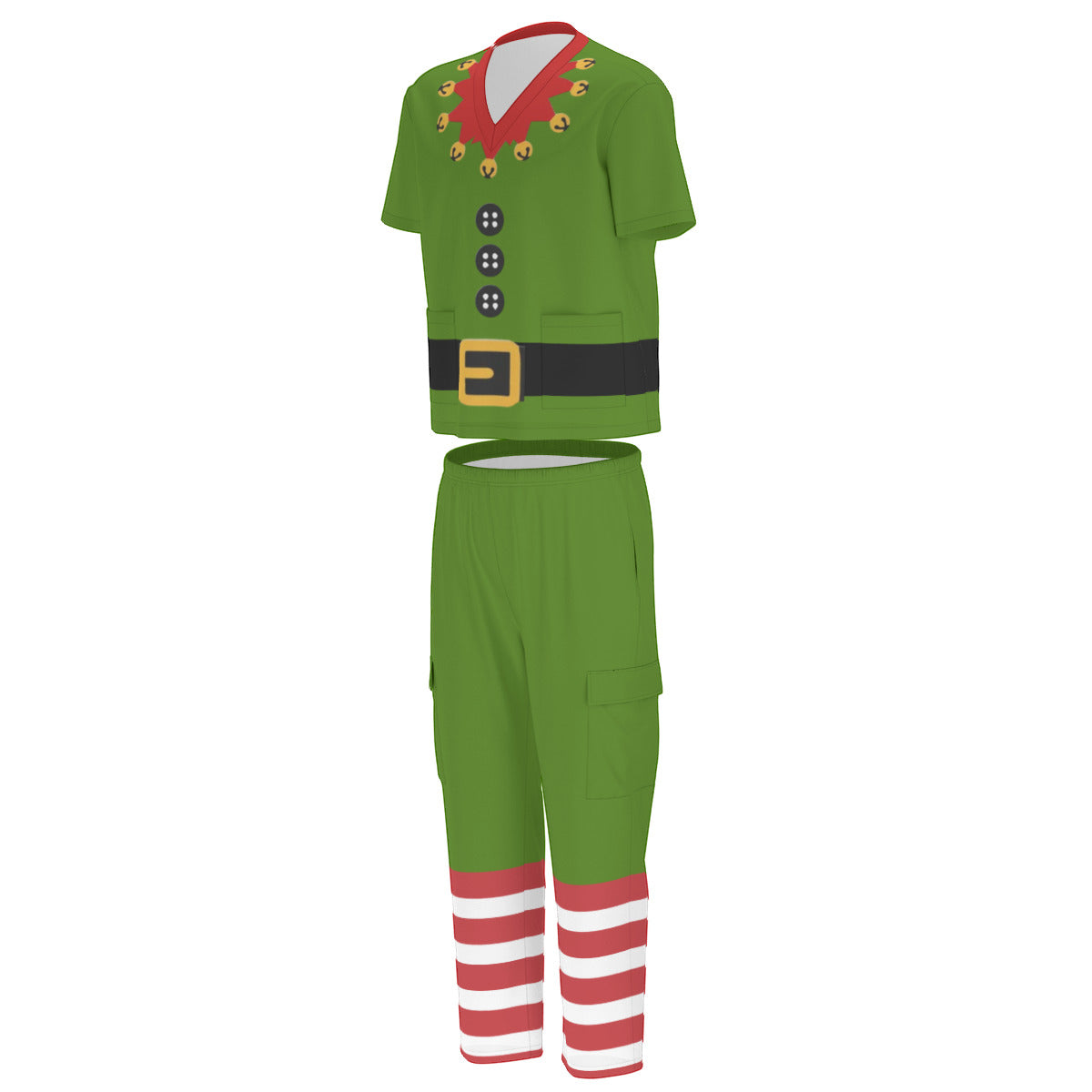Elf Christmas Costume Scrubs