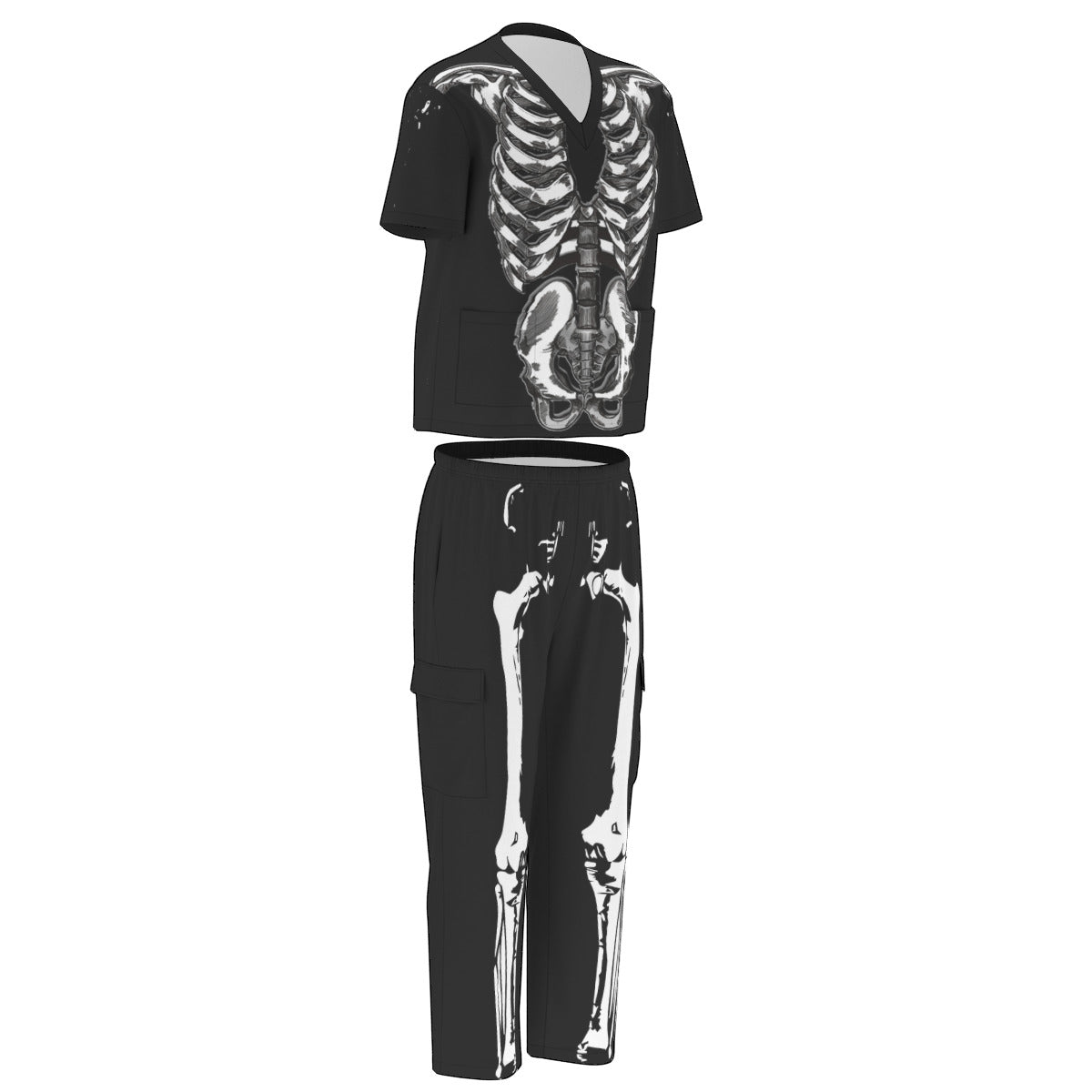 skeleton costume scrubs