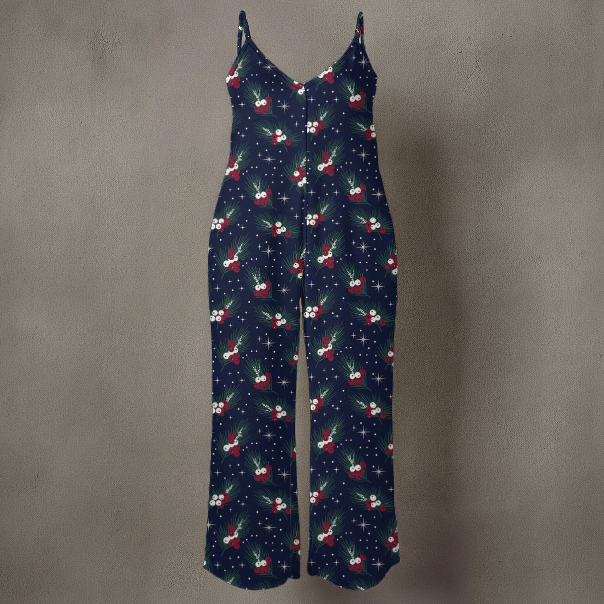 Wide-Leg Christmas Jumpsuit Romper Collection