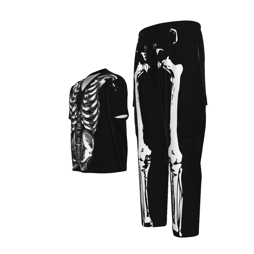 skeleton costume scrubs