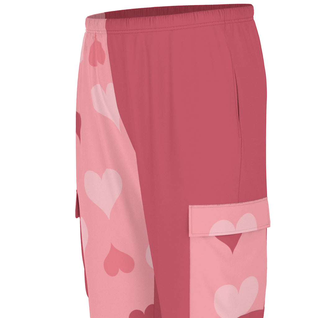 Split-Color Heart Scrub Set Valentines