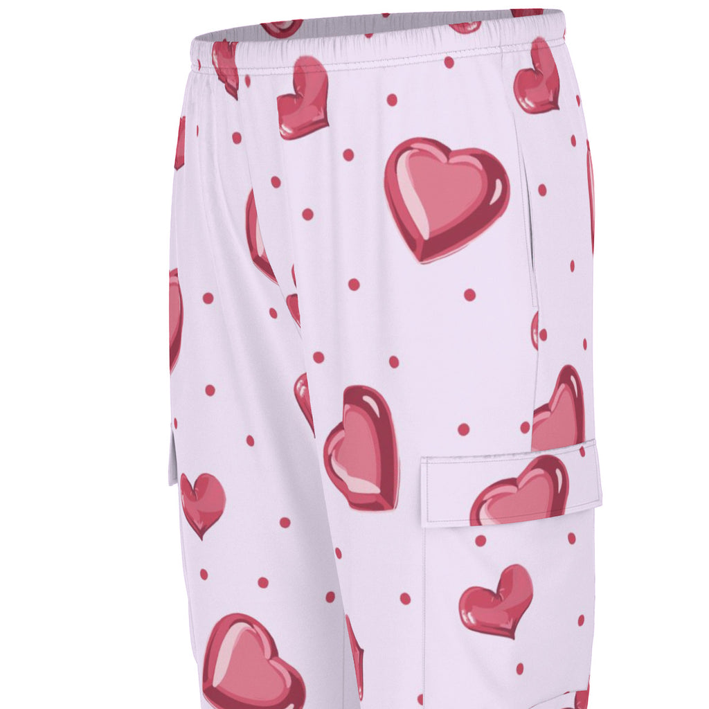 Polka Dots and Hearts Scrub Set Valentines