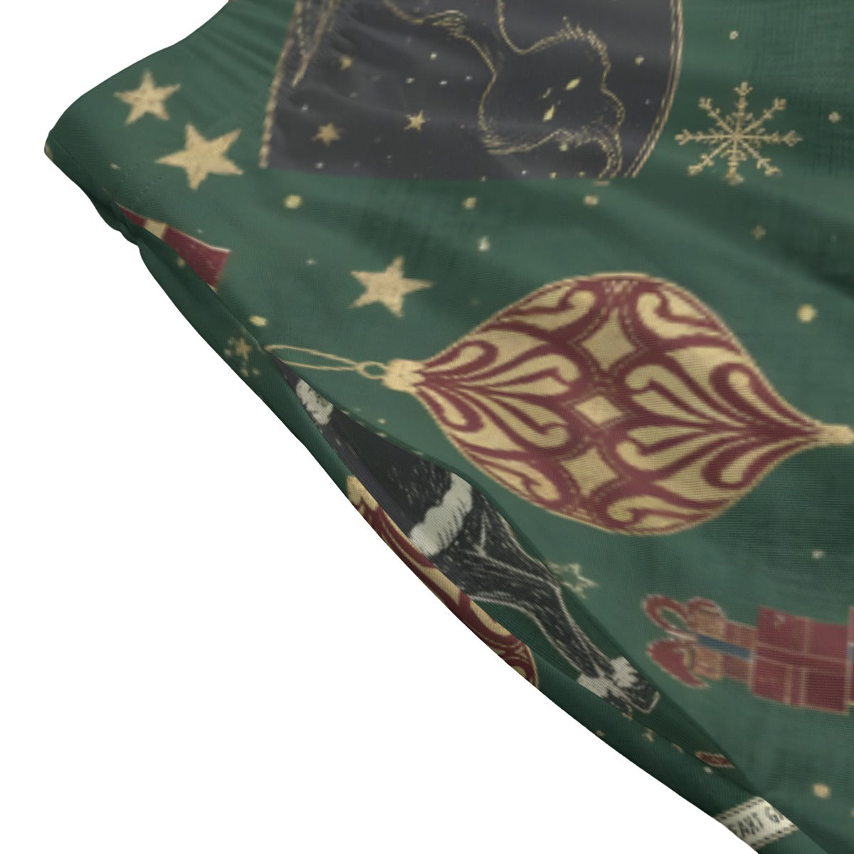 Vintage Grinch Christmas Midi Skirt with Pockets