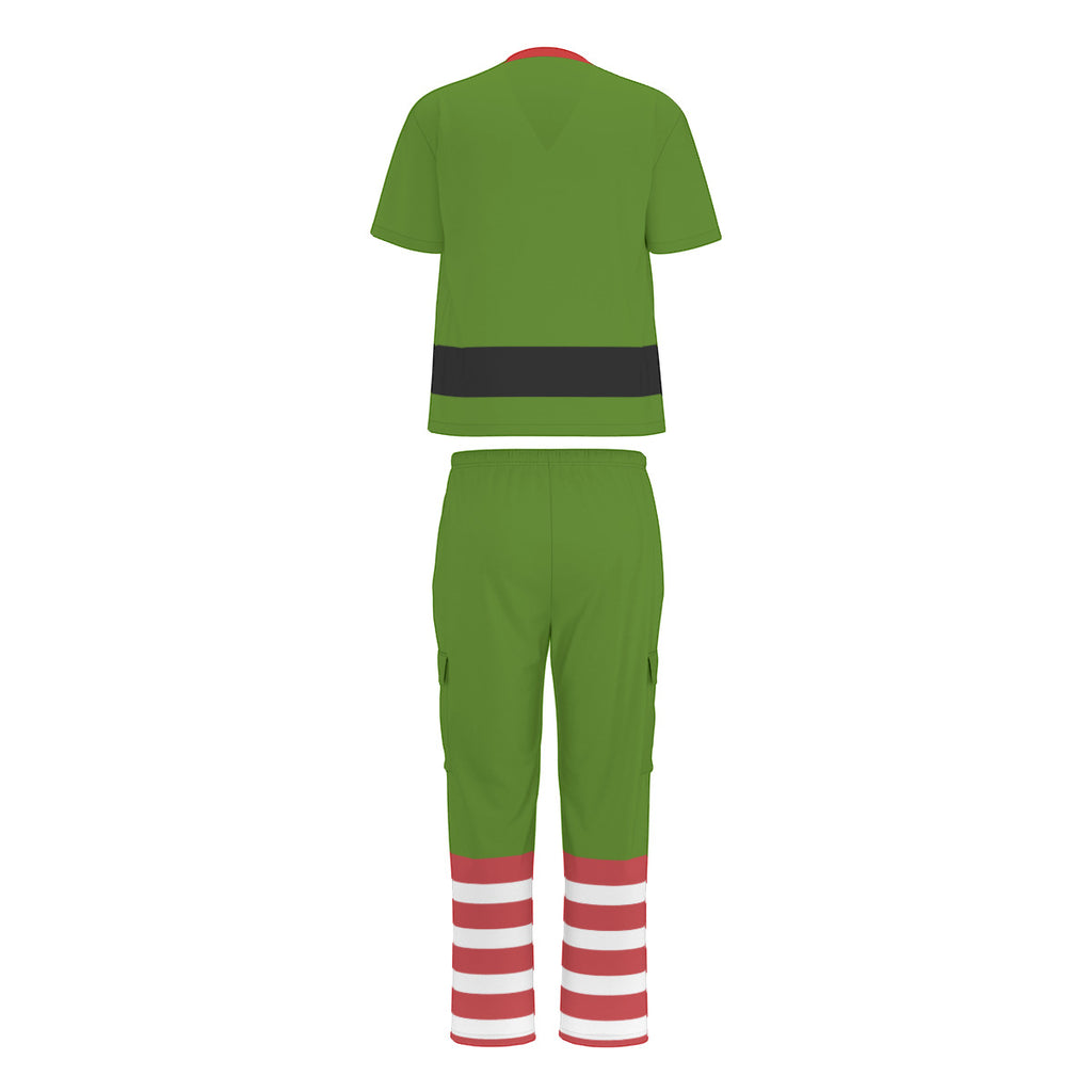 Elf Christmas Costume Scrubs