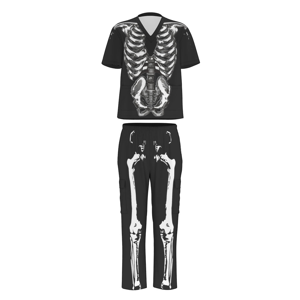 skeleton costume scrubs