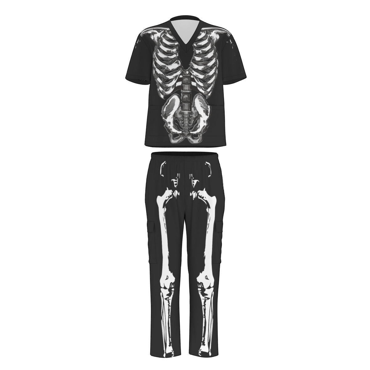 skeleton costume scrubs