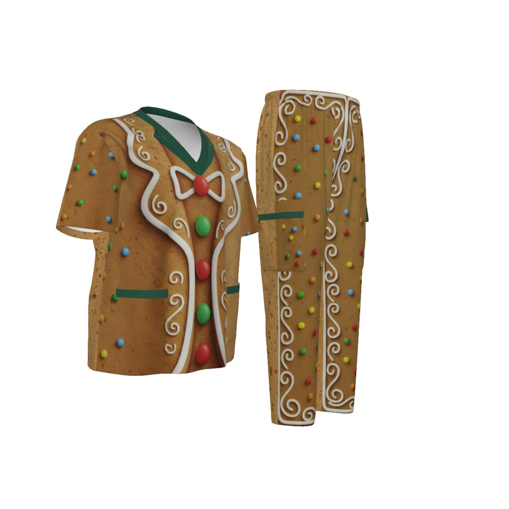 Gingerbread Man Costume Scrubs
