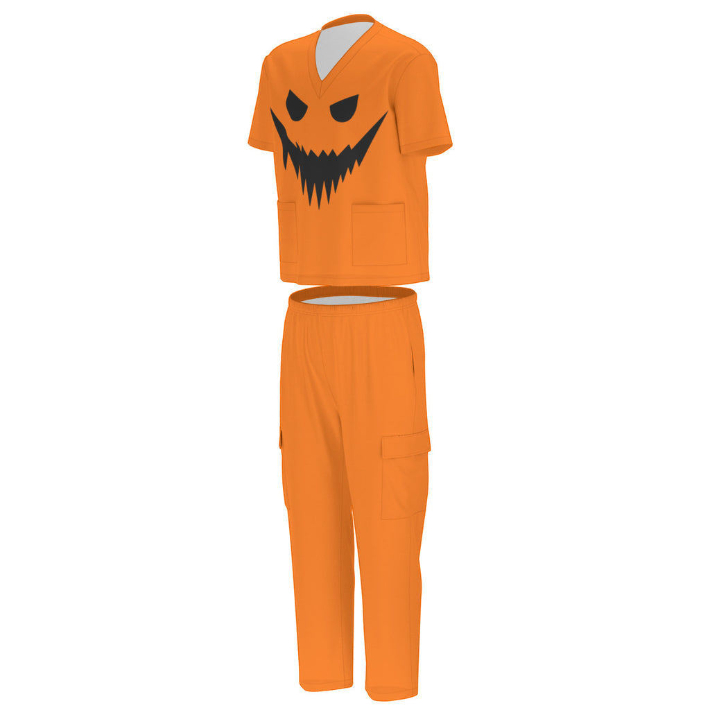 pumpkin halloween scrubs