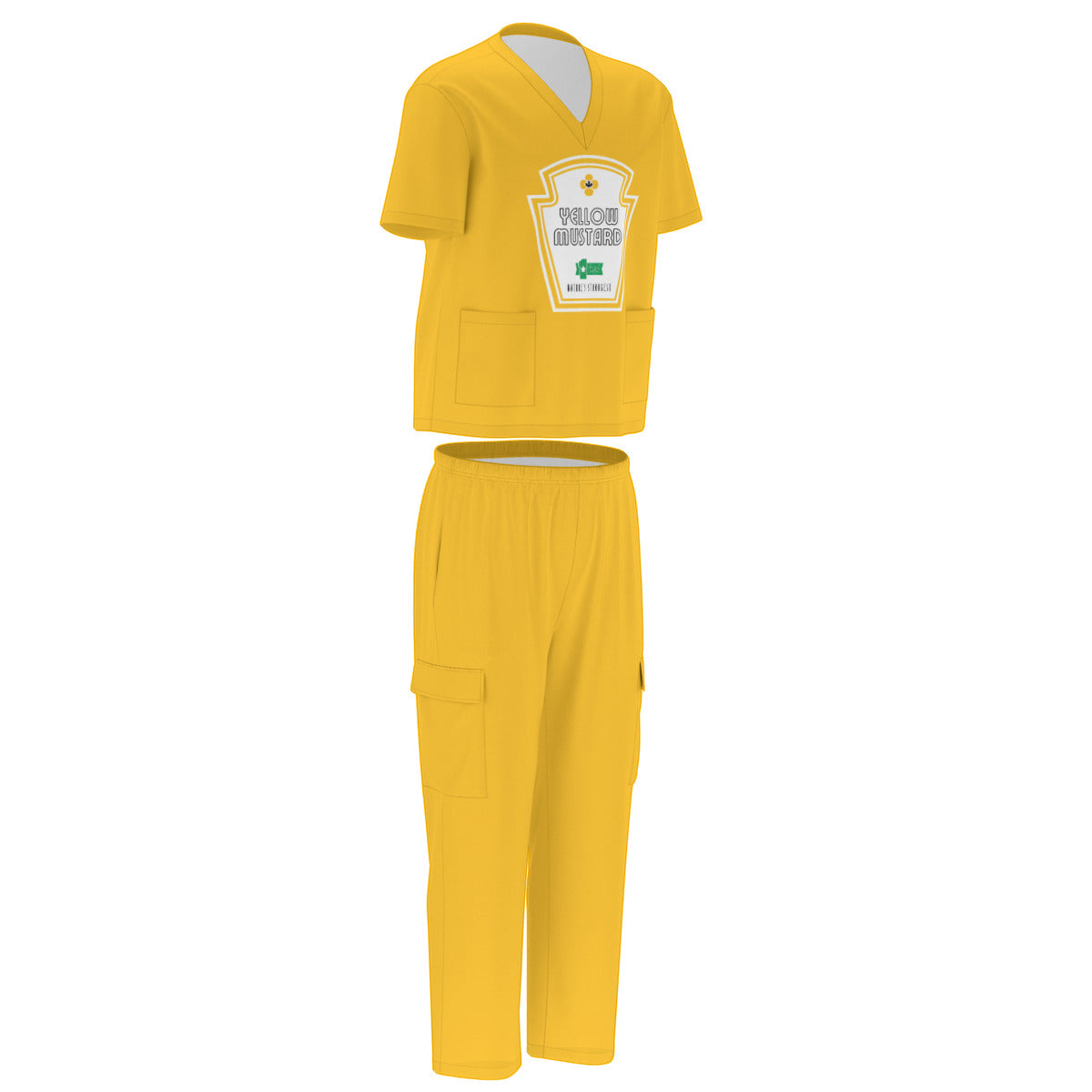 yellow mustard scrub costume