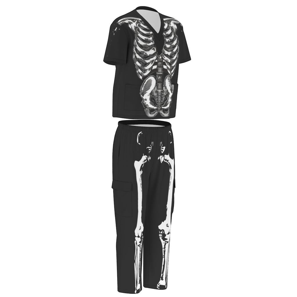 skeleton costume scrubs