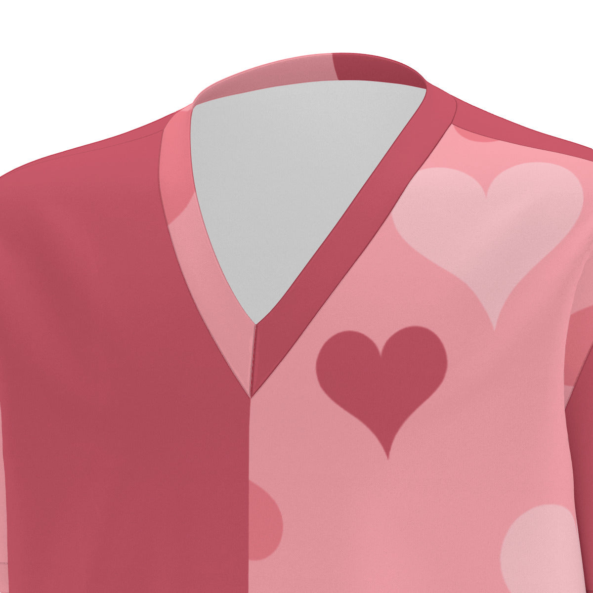 Split-Color Heart Scrub Set Valentines