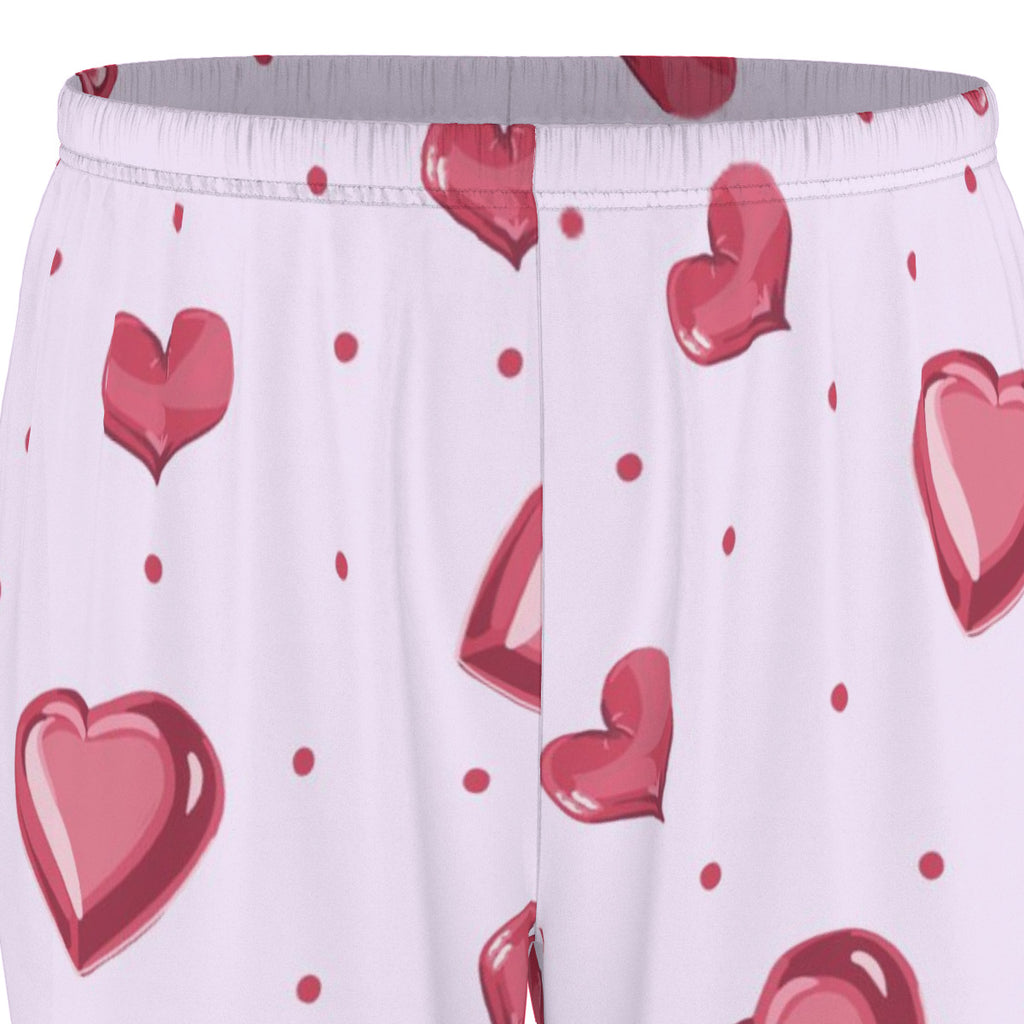 Polka Dots and Hearts Scrub Set Valentines