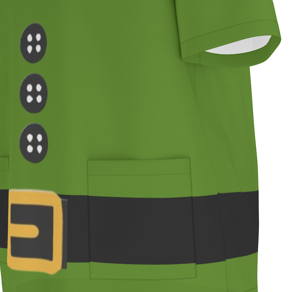 Elf Christmas Costume Scrubs