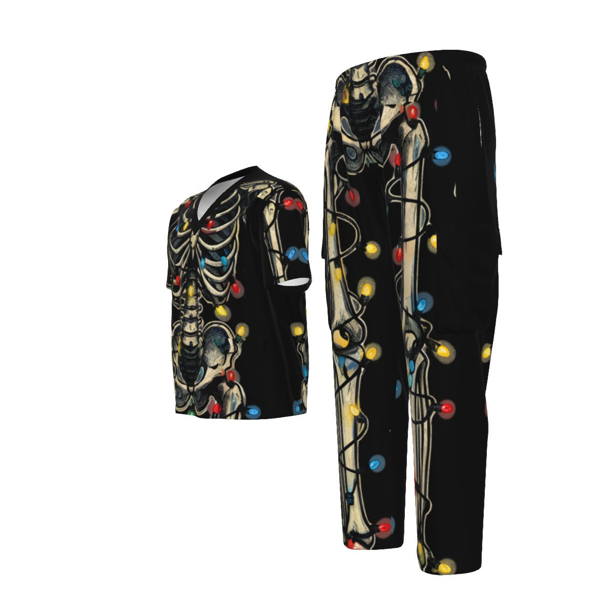 Christmas Skeleton Costume Scrub Set