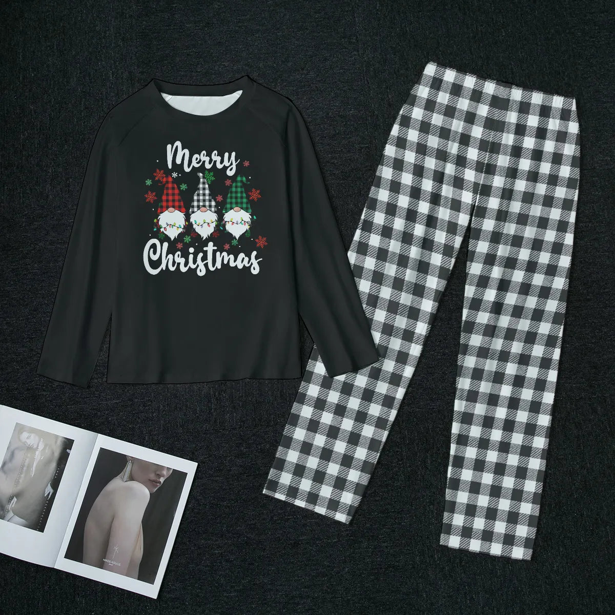 Gnomes Matching Family Christmas Pajamas Set