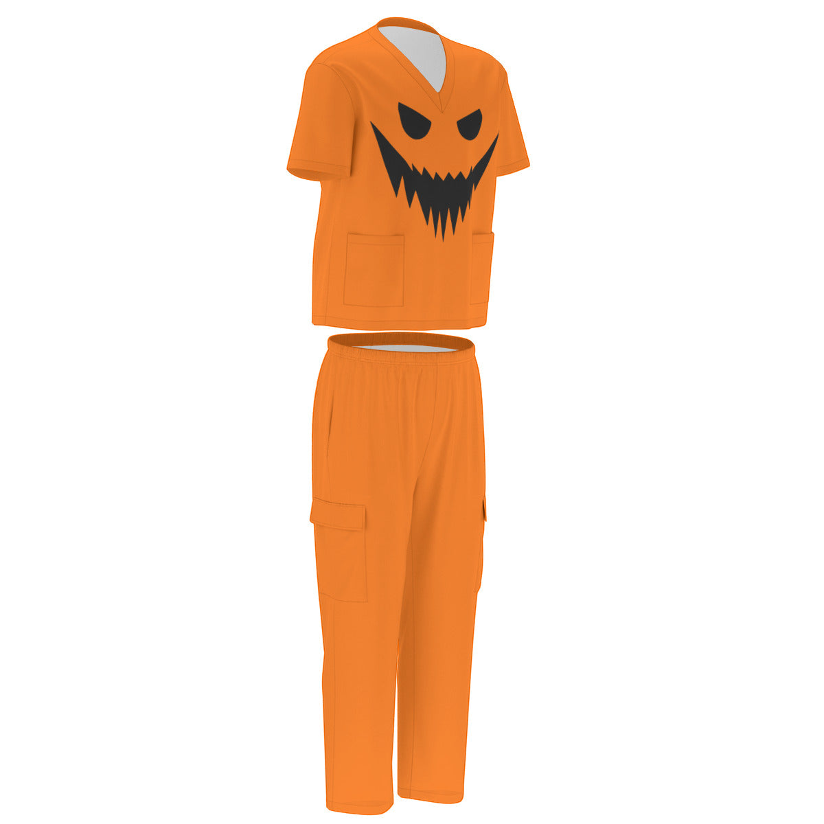 pumpkin halloween scrubs