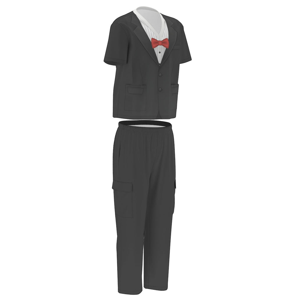 Tuxedo Costume Scrubs Set