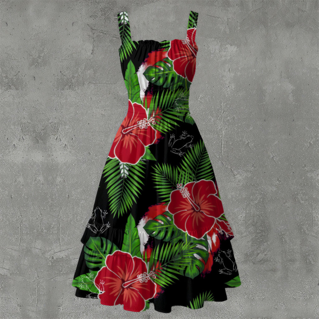 Tropical Flower Dress Coqui Sundress