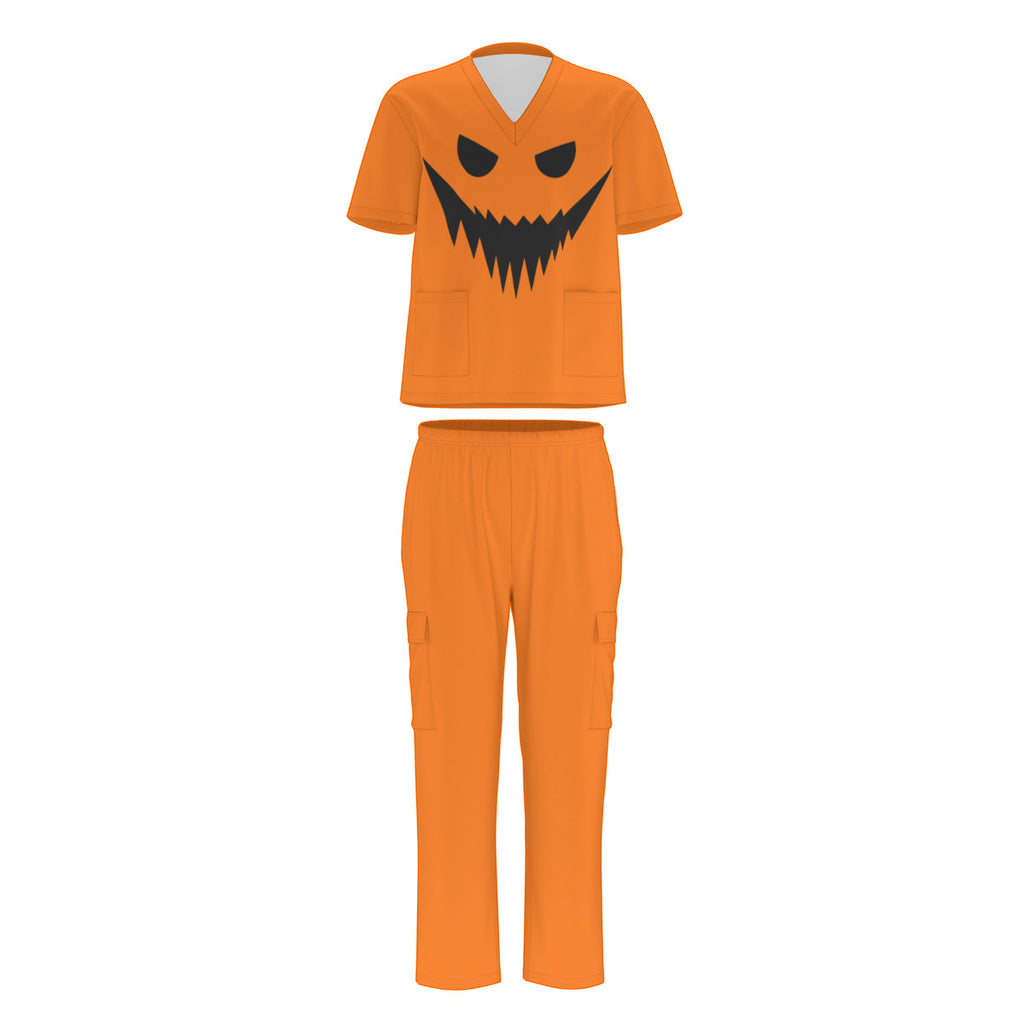 pumpkin halloween scrubs