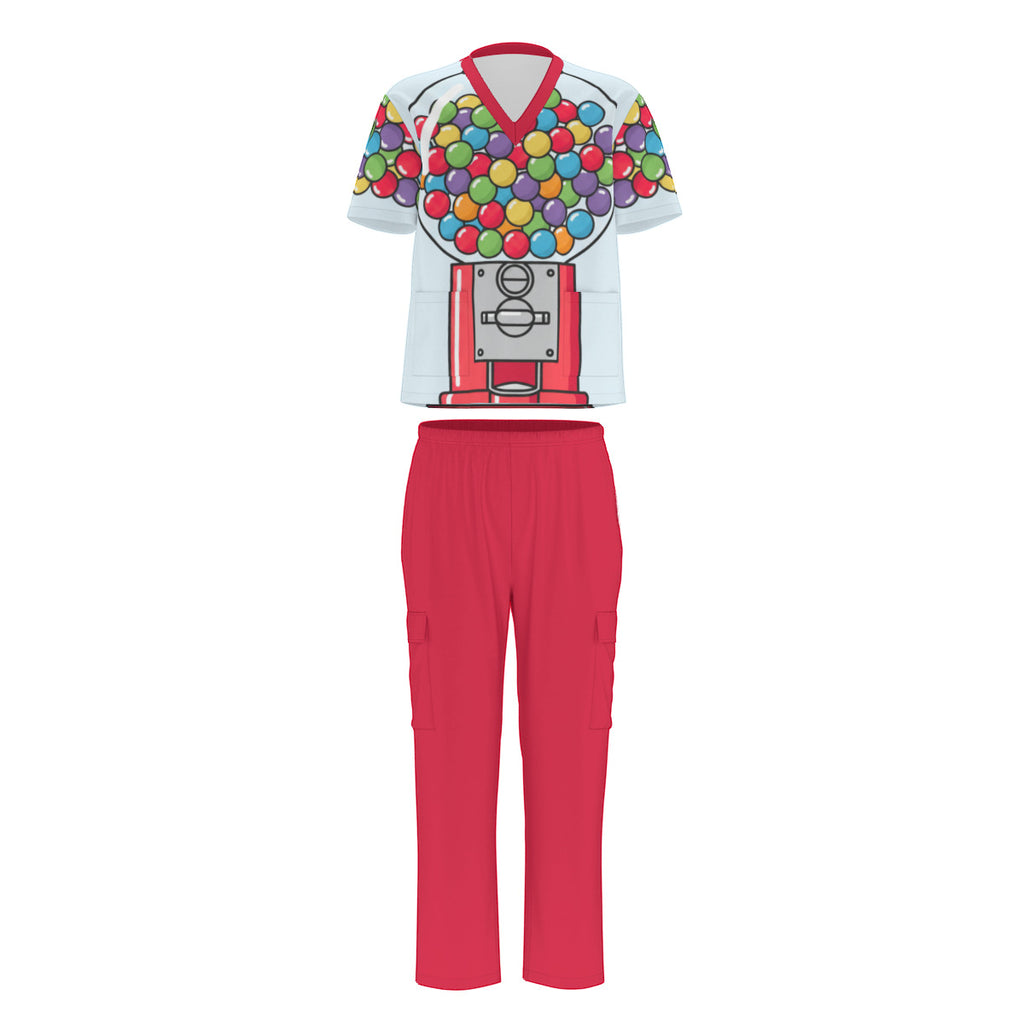 Gumball Machine Costume Scrub Set